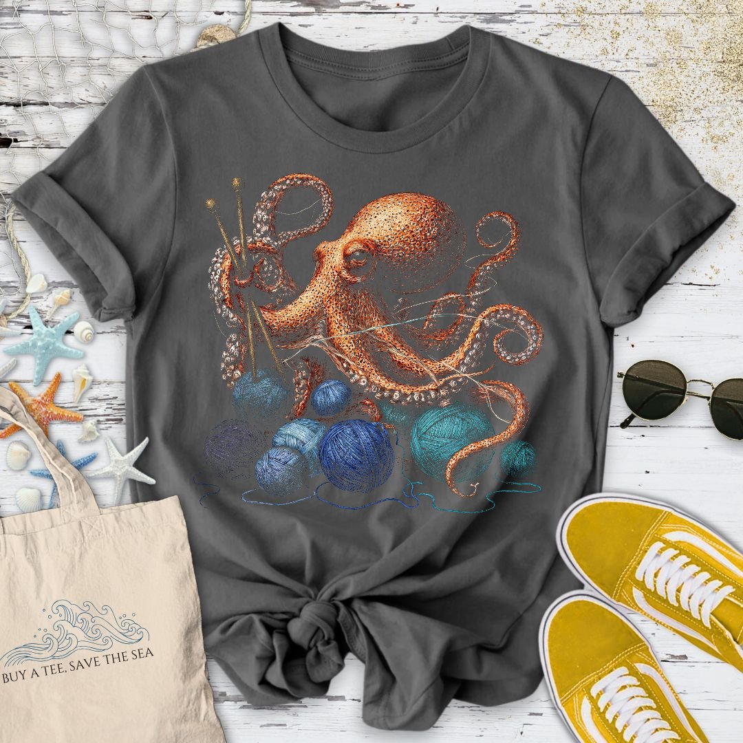 Knitting Octopus T-Shirt
