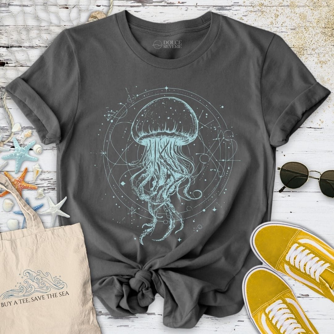 Cosmic Jellyfish T-Shirt Charcoal / S