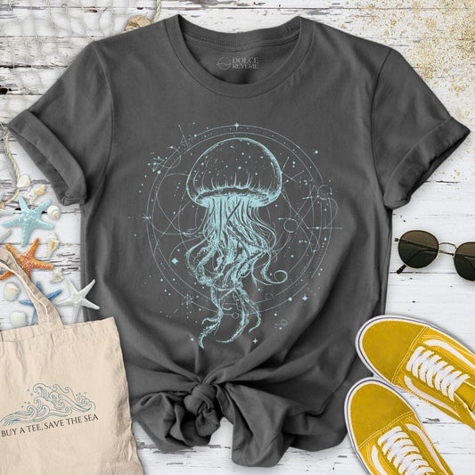 Cosmic Jellyfish T-Shirt Charcoal / S