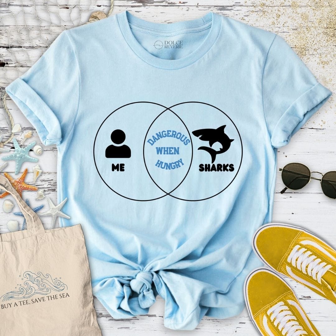 Dangerous When Hungry T-Shirt Light Blue / S
