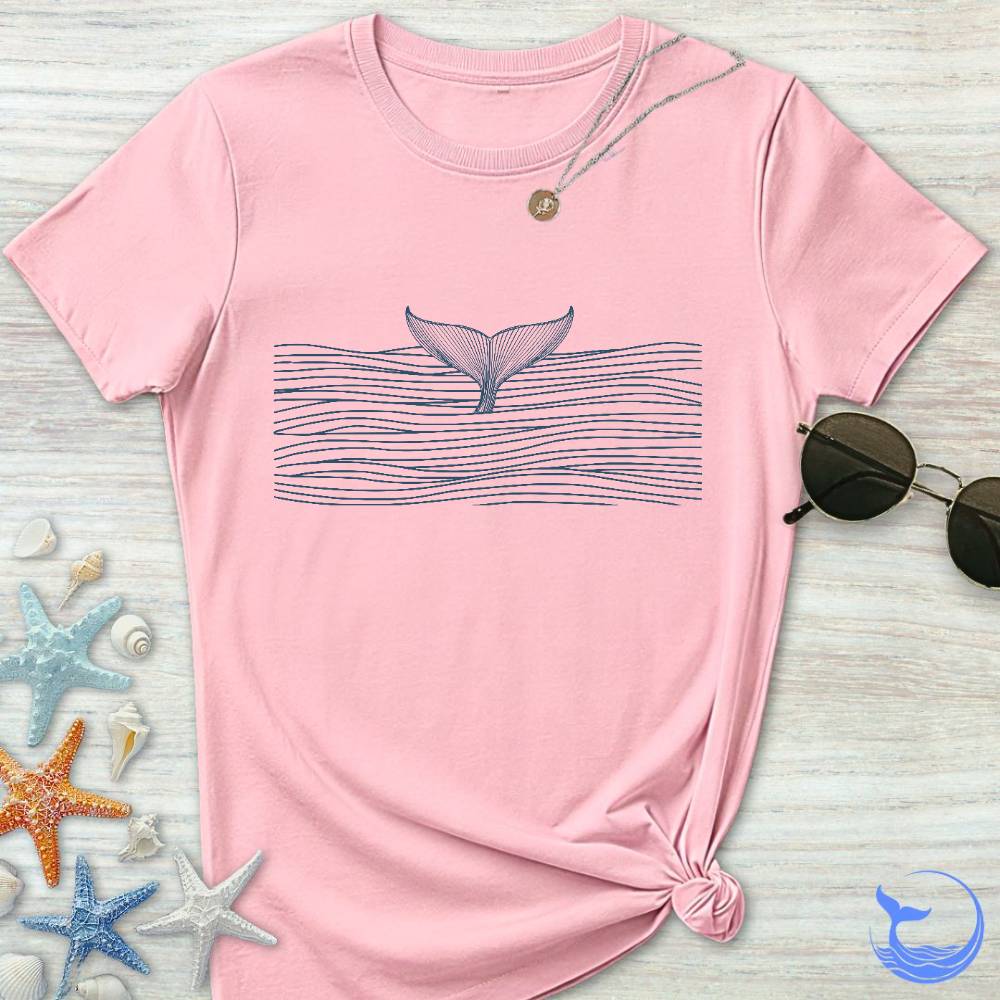 Whale Tail & Sea Of Lines Women's T-Shirt