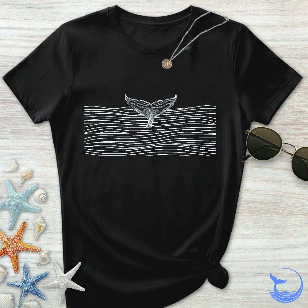 Whale Tail & Sea Of Lines Women's T-Shirt