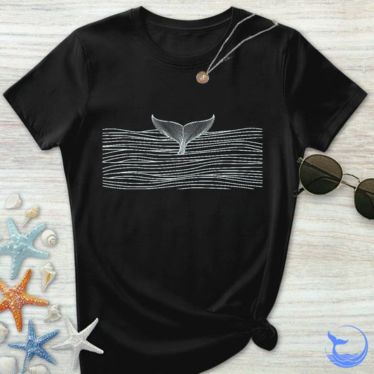 Whale Tail & Sea Of Lines Women's T-Shirt