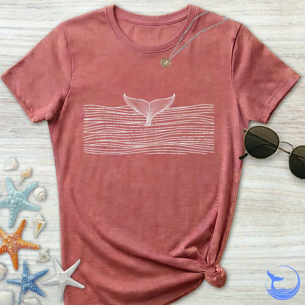 Whale Tail & Sea Of Lines Women's T-Shirt