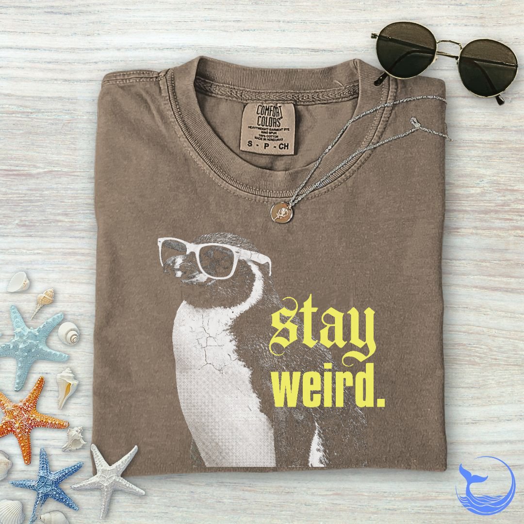Stay Weird Penguin Comfort Colors T-Shirt