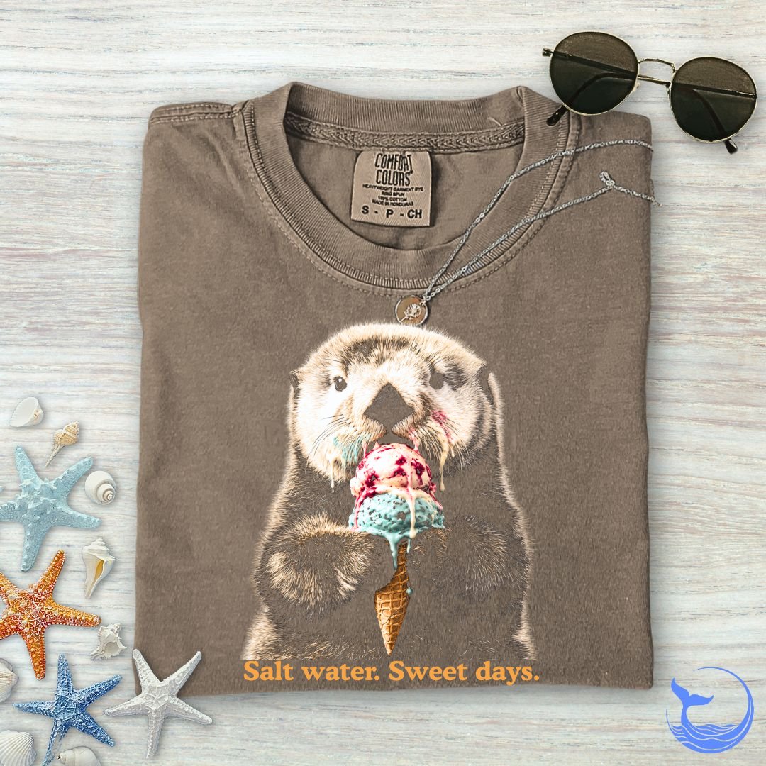Salt Water Sweet Days Otter Comfort Colors T-Shirt