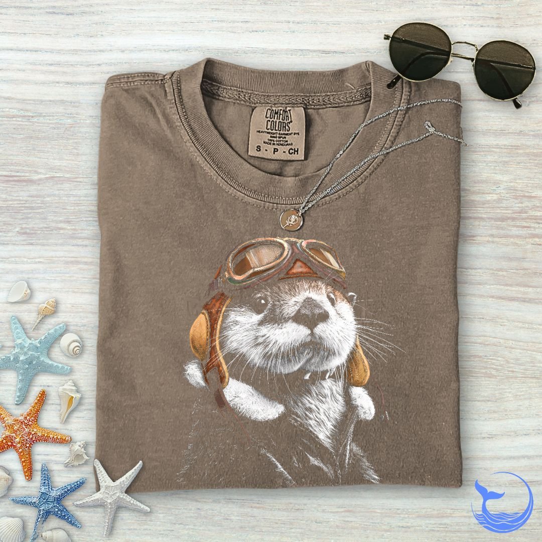Aviator Otter Comfort Colors T-Shirt