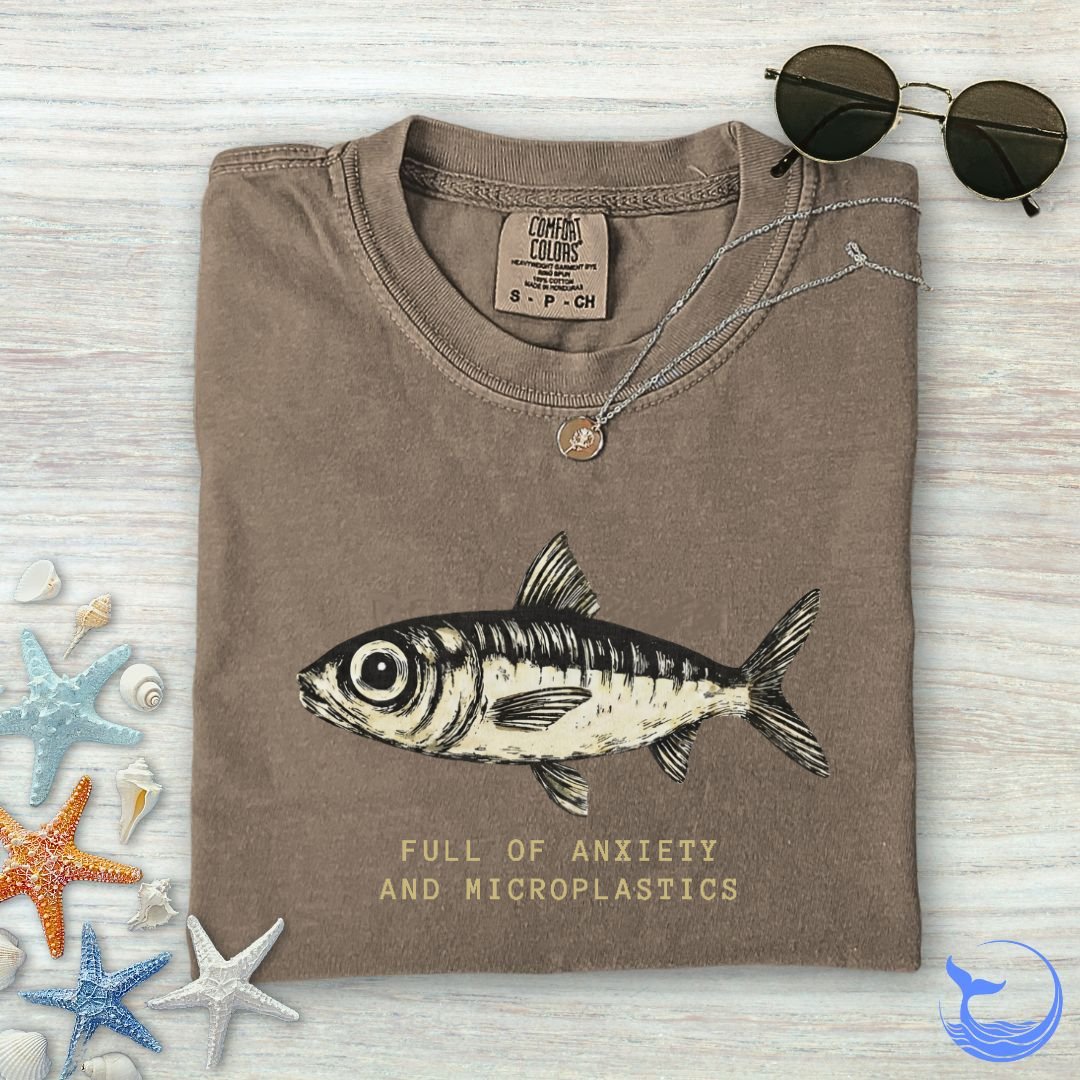 Anxiety & Microplastics Sardine Comfort Colors T-Shirt