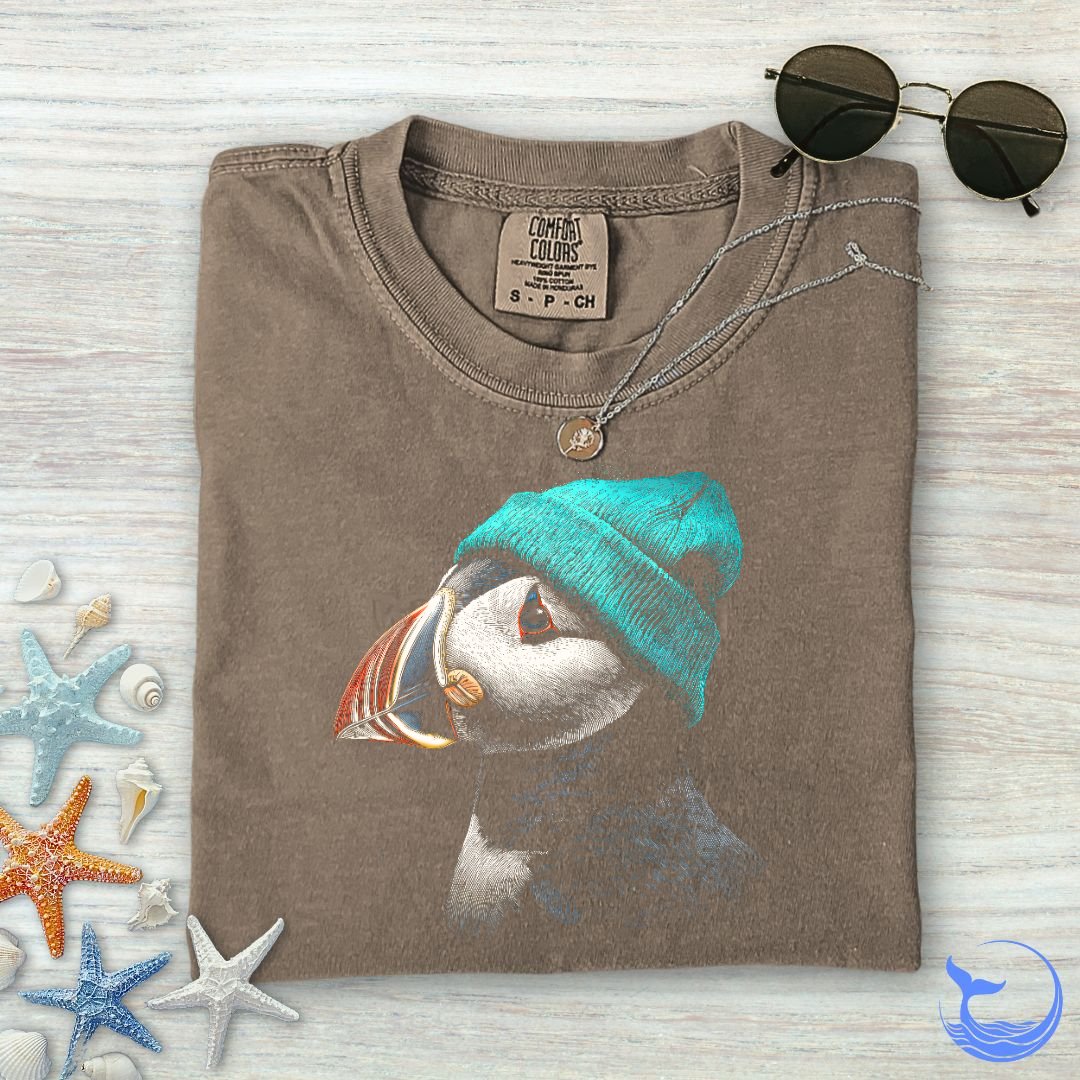 Winter Puffin Comfort Colors T-Shirt