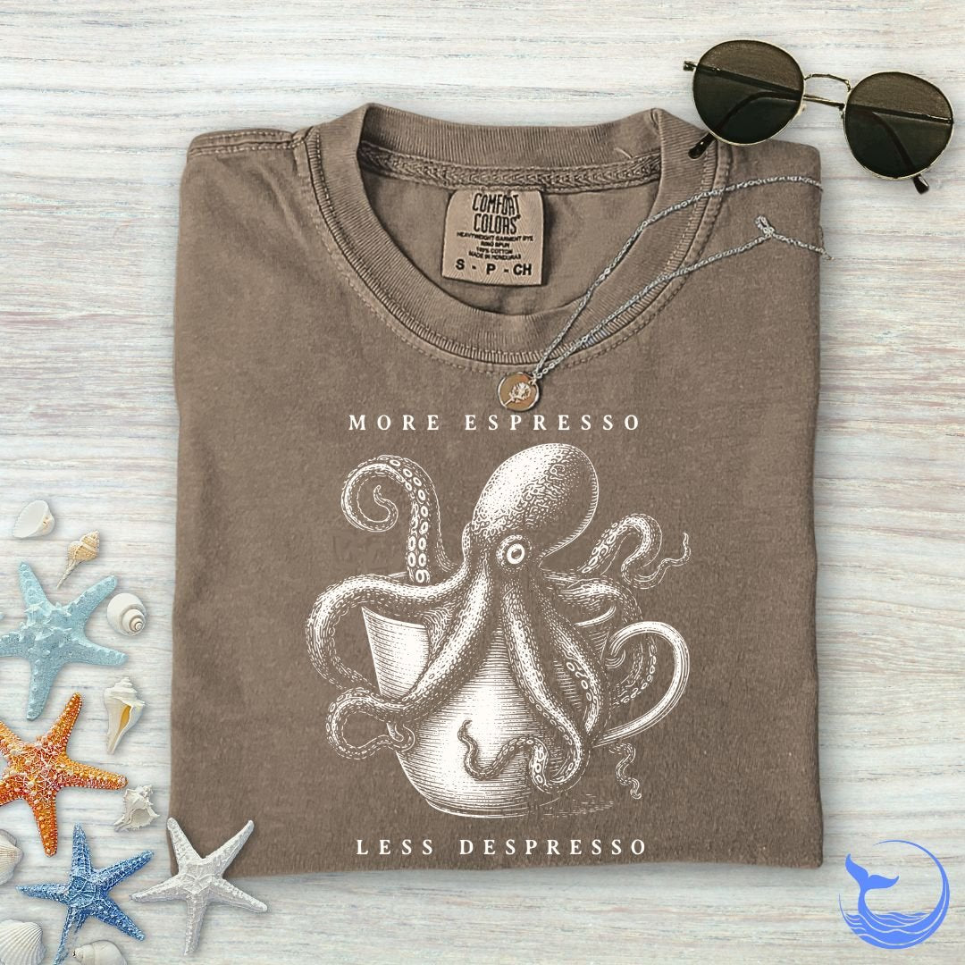 Espresso Octopus Comfort Colors T-Shirt