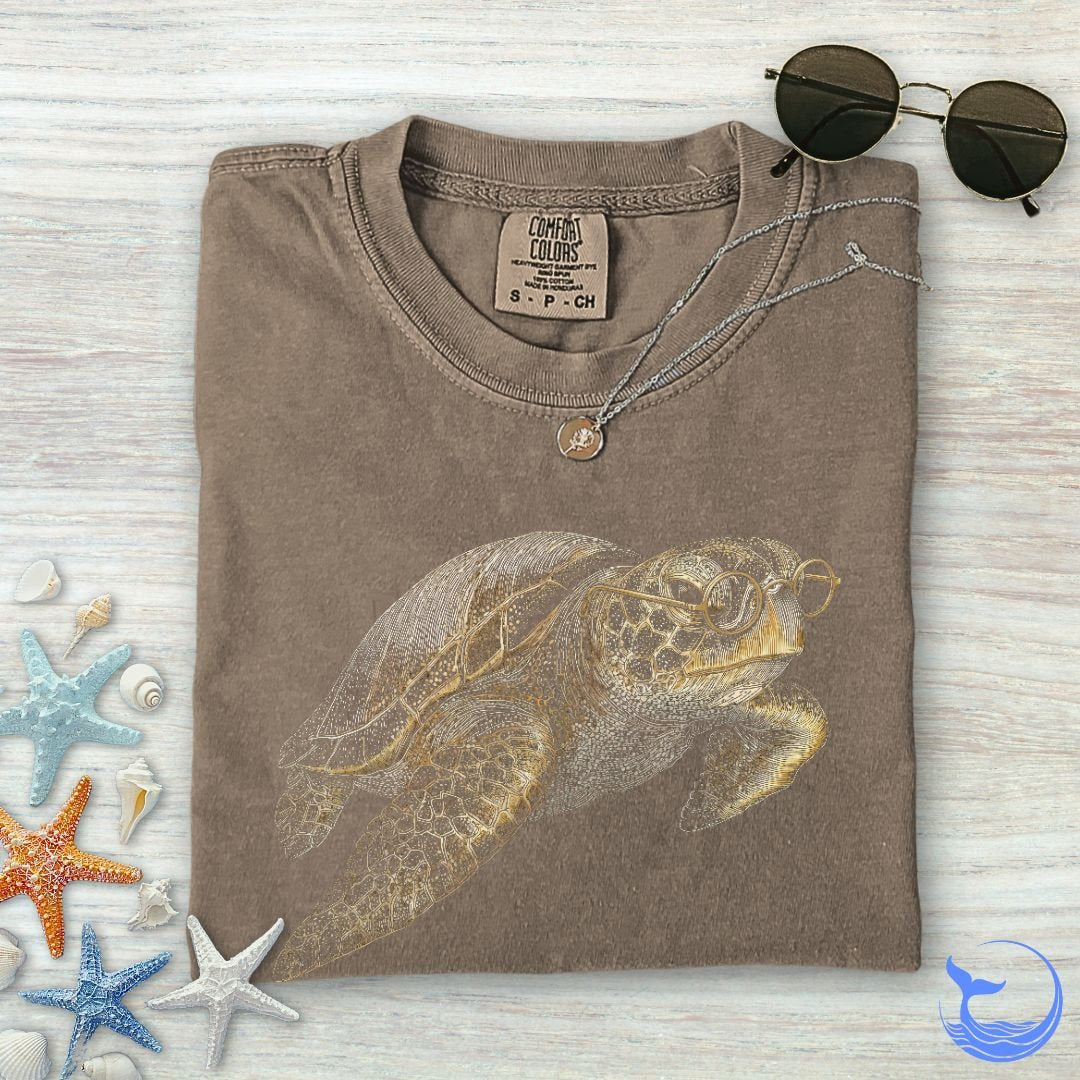 Scholar Turtle Comfort Colors T-Shirt