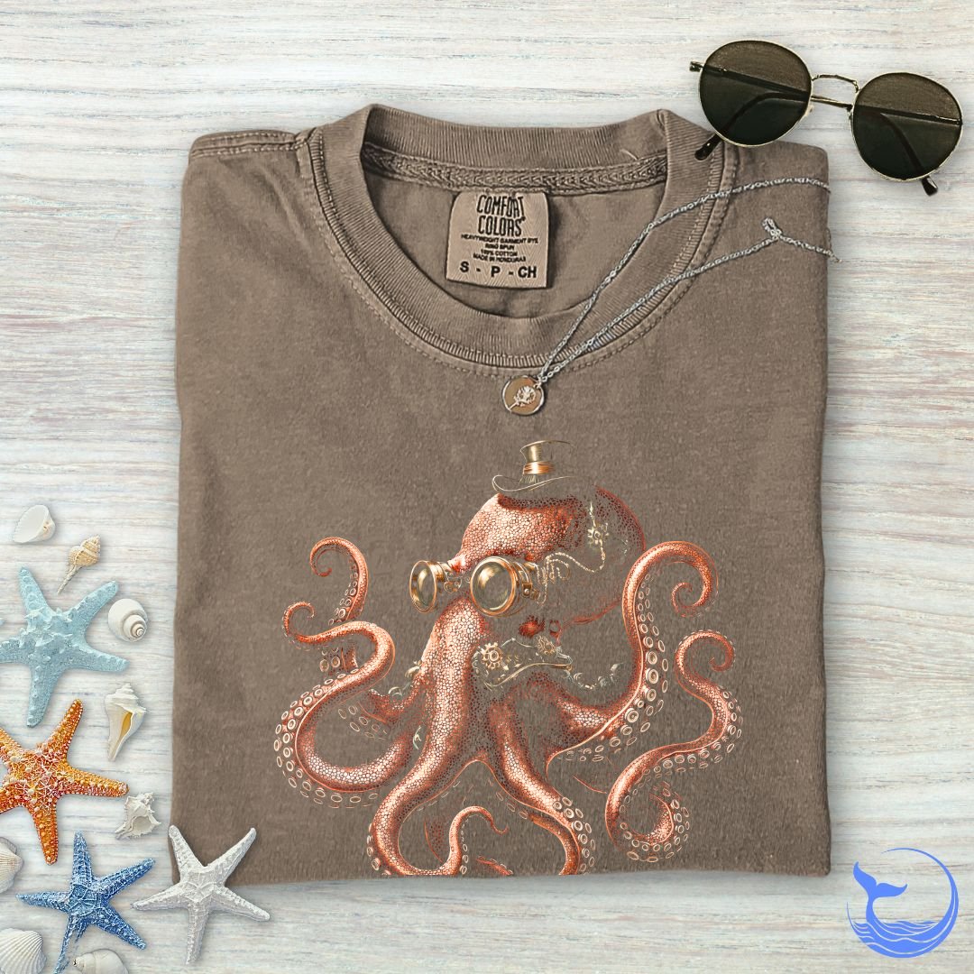 Steampunk Octopus Comfort Colors T-Shirt