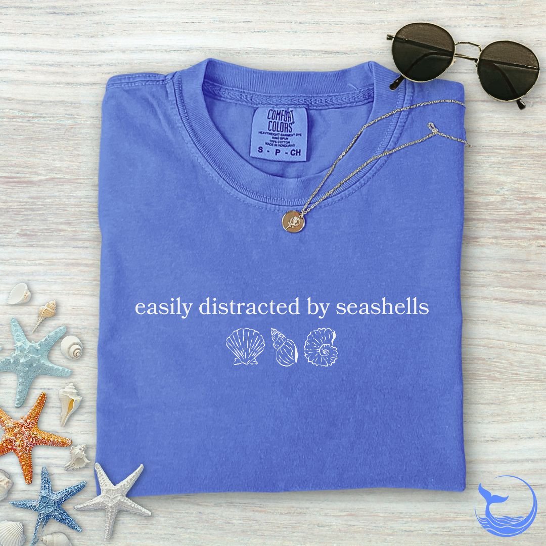 Distracted By Seashells Comfort Colors T-Shirt