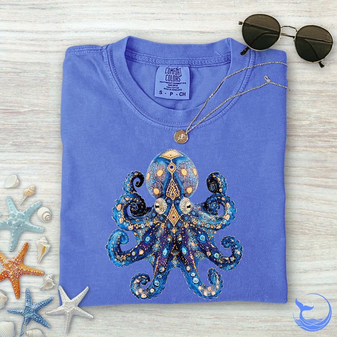 Blue-Ringed Octopus Comfort Colors T-Shirt