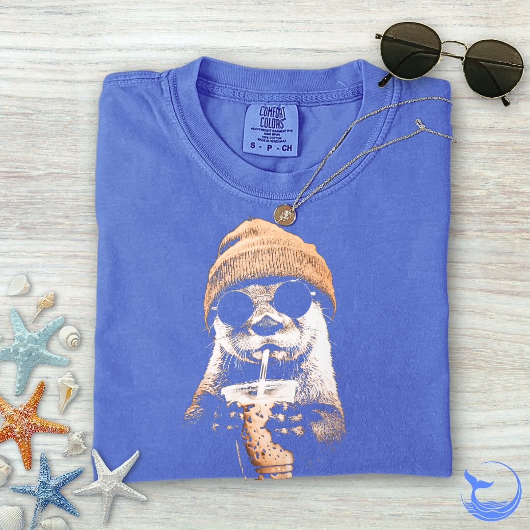 Hipster Otter Comfort Colors T-Shirt