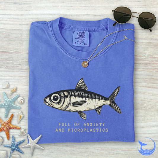 Anxiety & Microplastics Sardine Comfort Colors T-Shirt