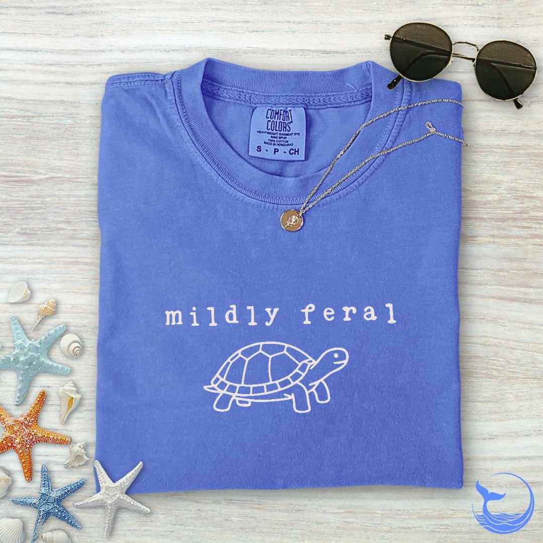 Mildly Feral Turtle Comfort Colors T-Shirt