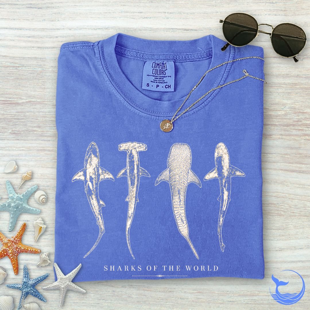 Sharks Of The World Comfort Colors T-Shirt