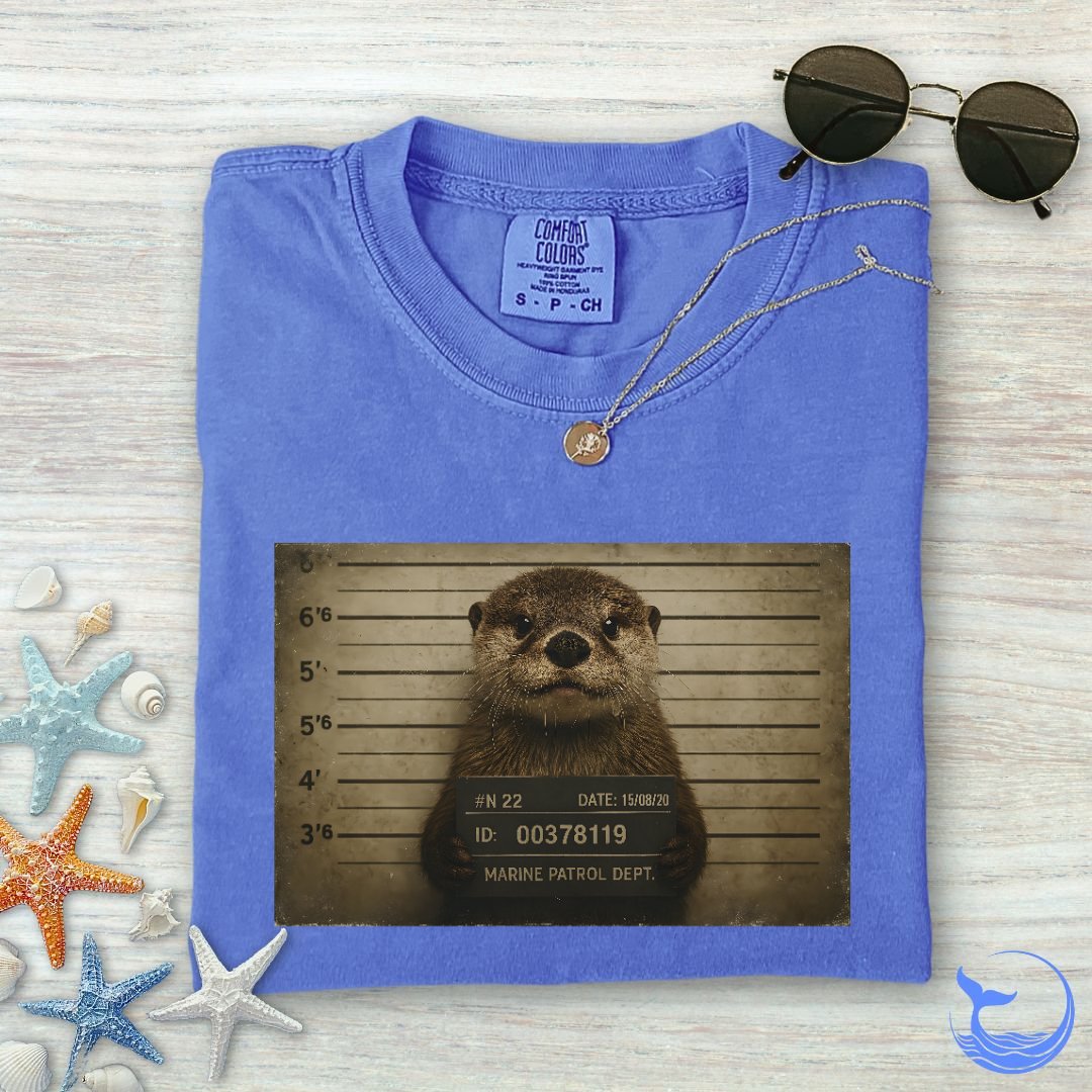 Otter Mugshot Comfort Colors T-Shirt