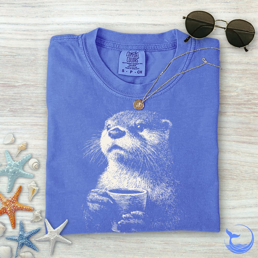 Coffee Otter Comfort Colors T-Shirt