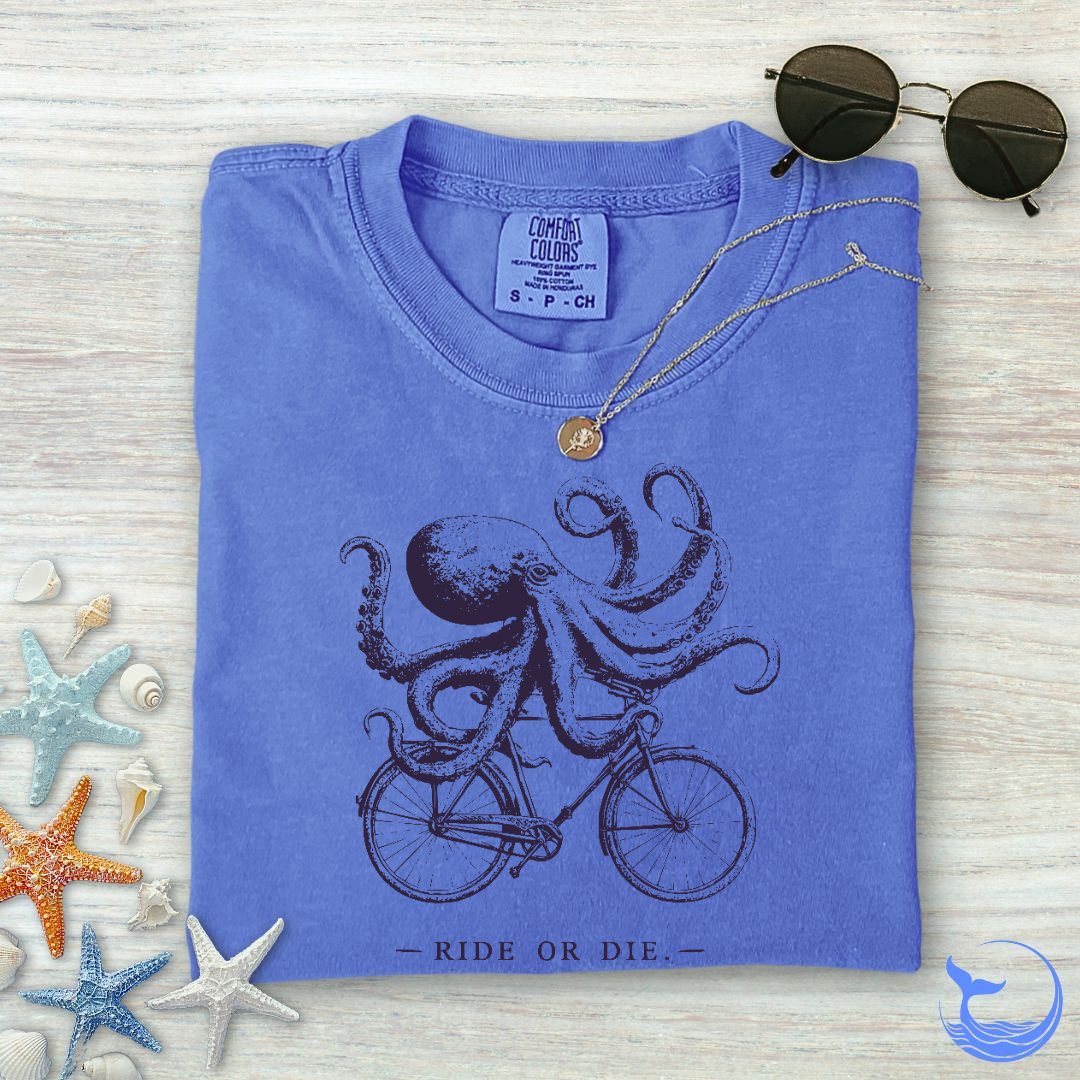 Ride Or Die Octopus Comfort Colors T-Shirt