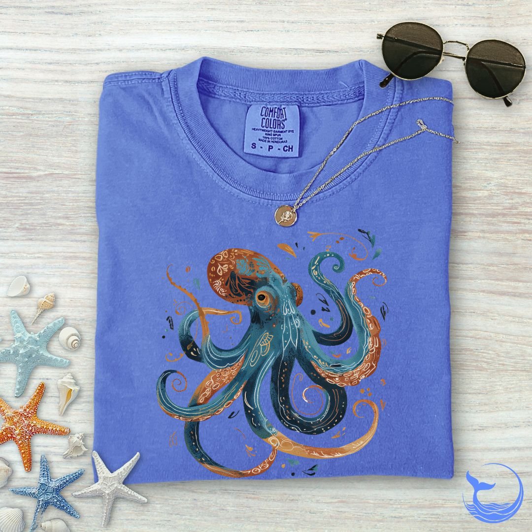Boho Octopus Comfort Colors T-Shirt