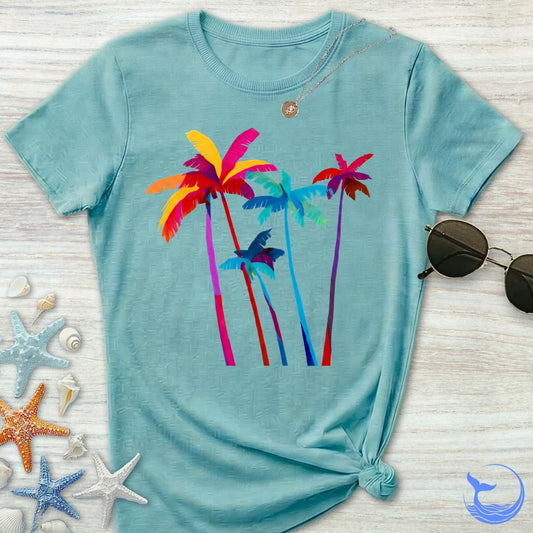 Artistic Palm Trees Women's T-Shirt