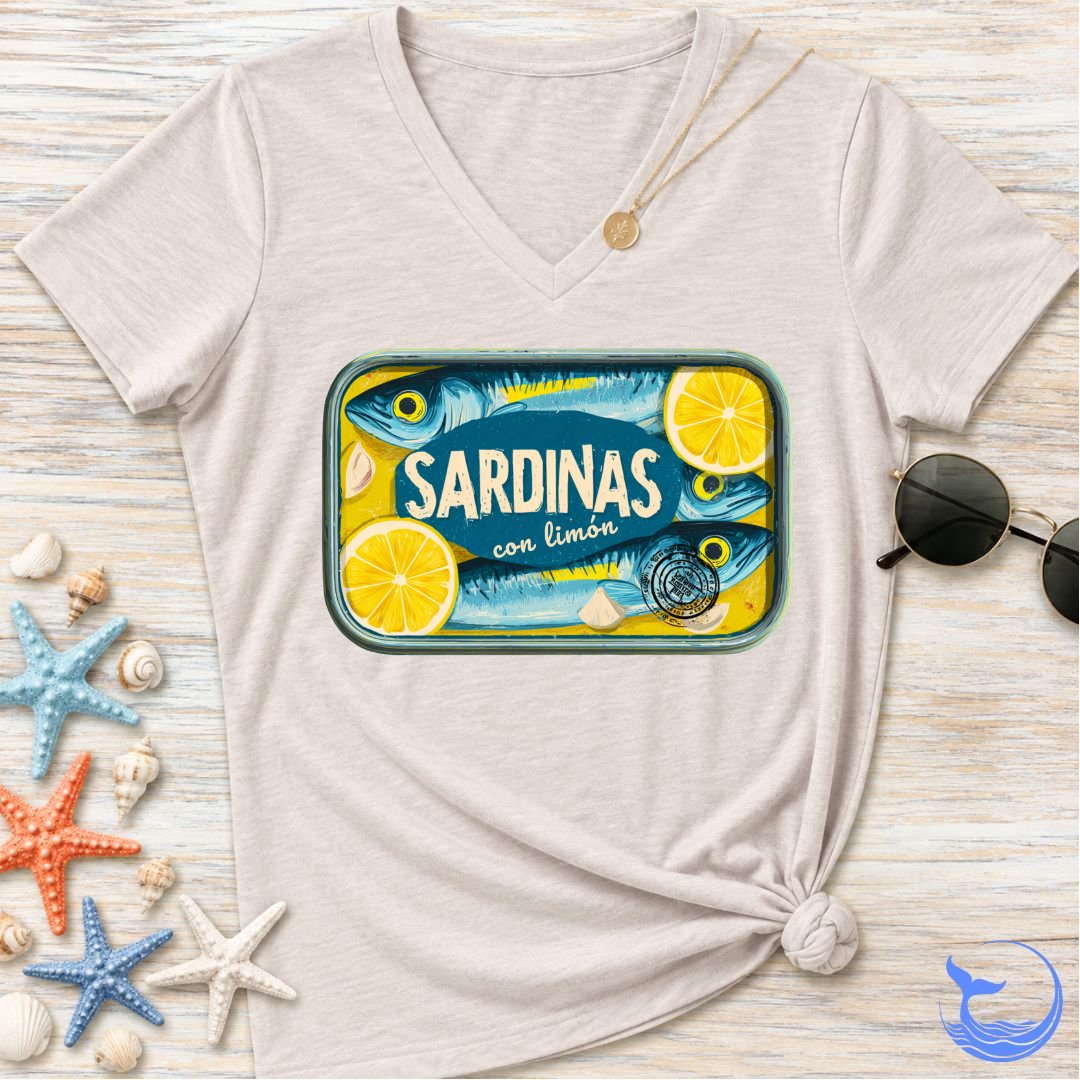 Sardinas Con Limon Women's V-Neck T-Shirt