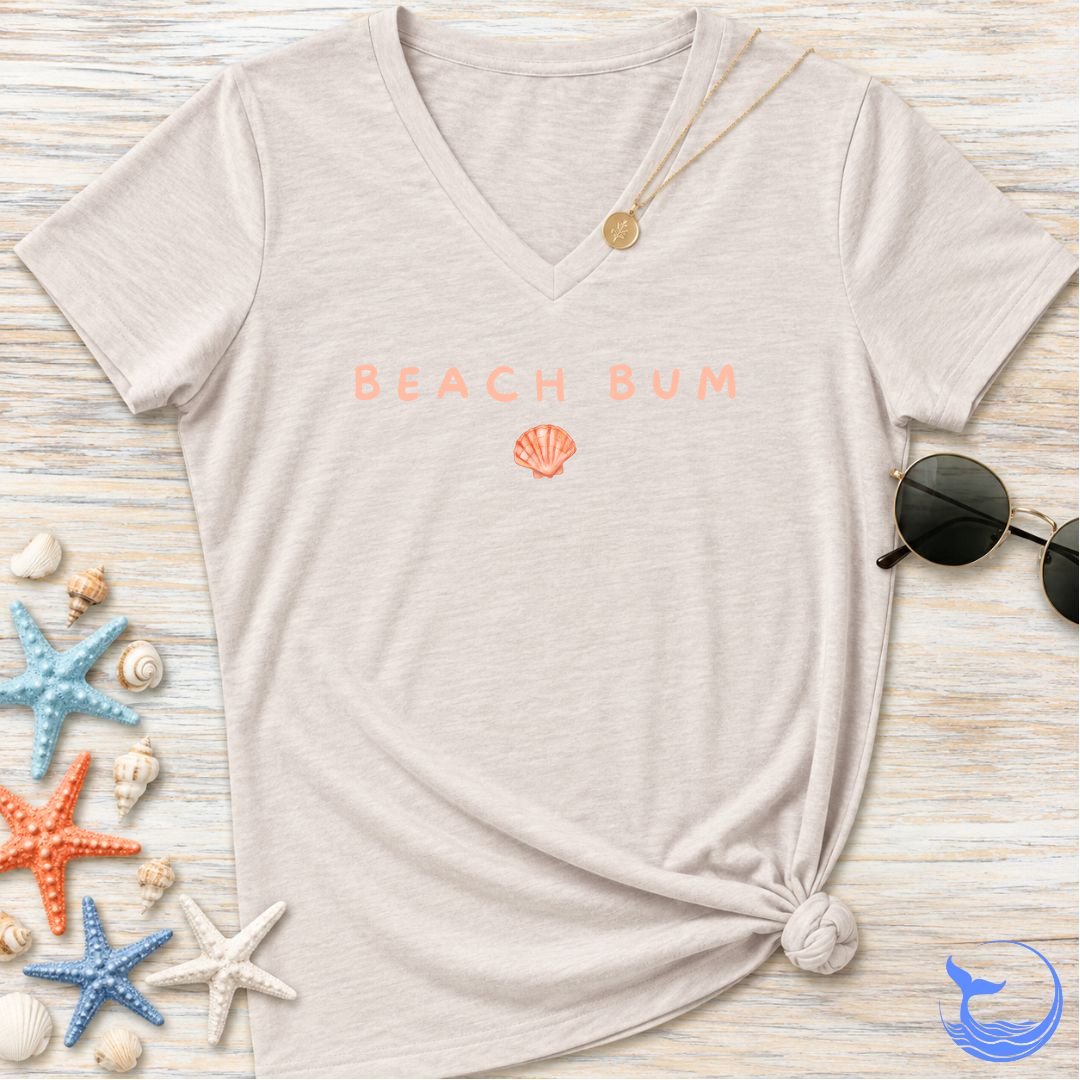 Beach Bum Women's V-Neck T-Shirt