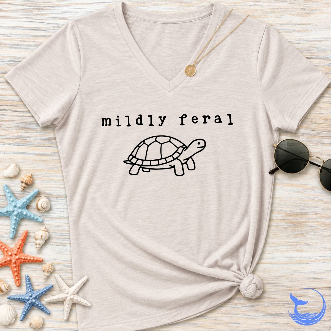 Mildly Feral Women's V-Neck T-Shirt