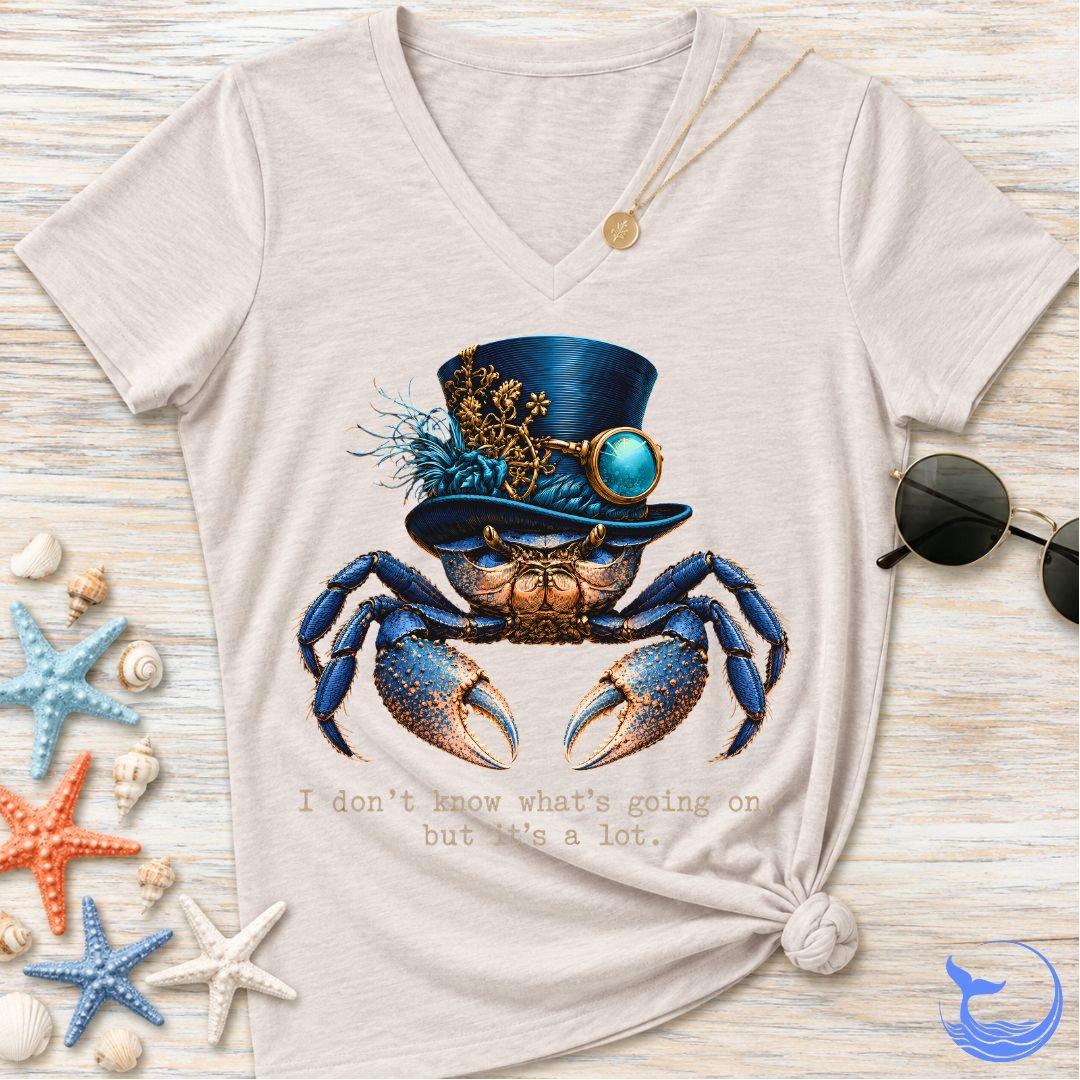 It's A Lot, Crab Women's V-Neck T-Shirt