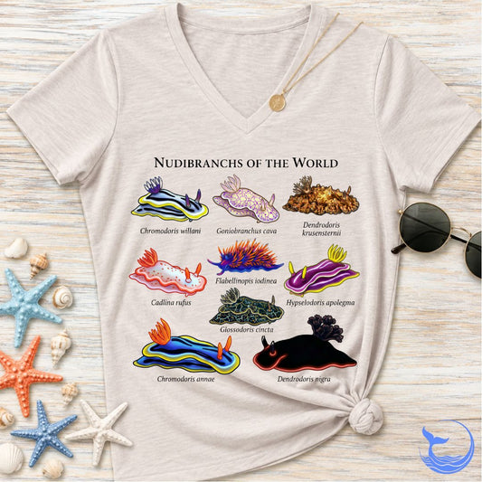 Nudibranchs Of The World Women's V-Neck T-Shirt