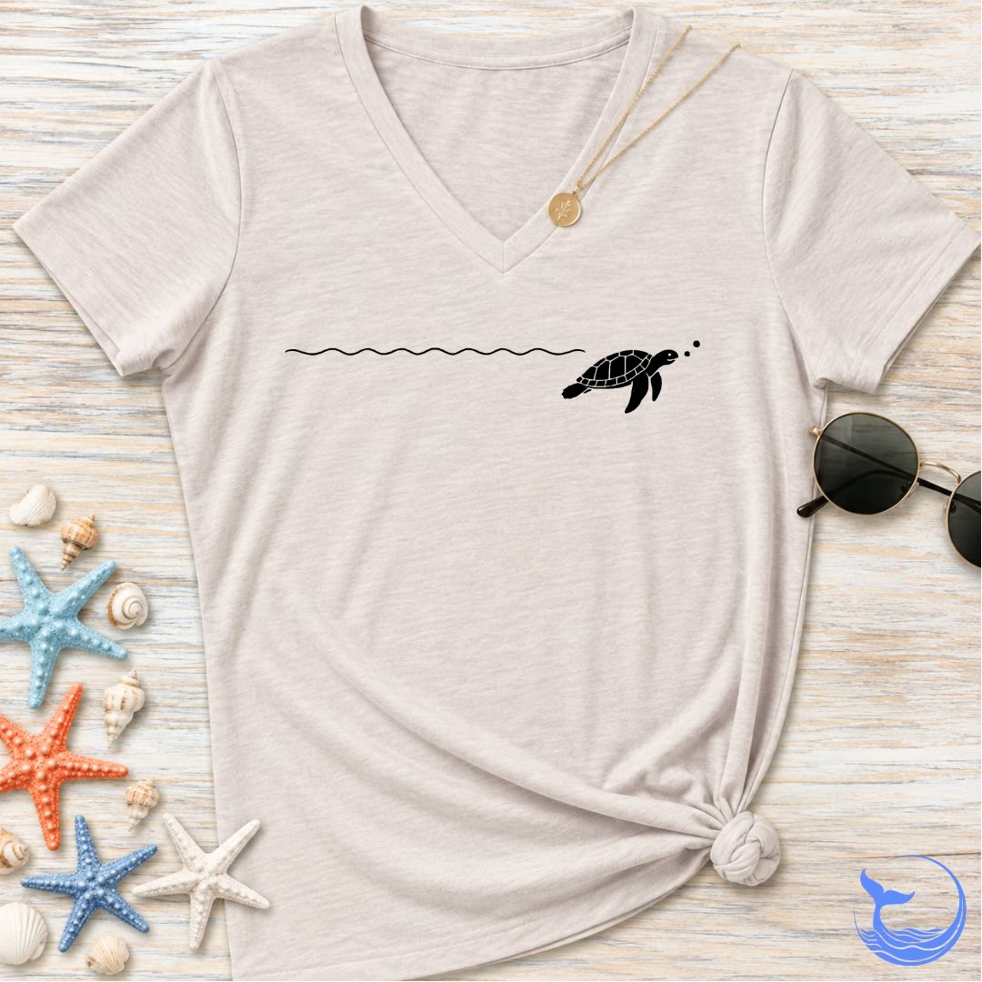 Turtle Trail Women's V-Neck T-Shirt
