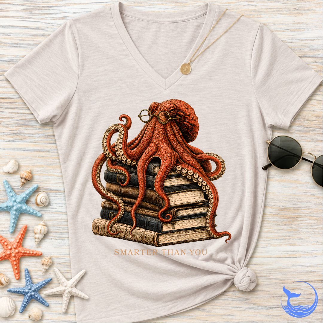 Smarter Than You, Octopus Women's V-Neck T-Shirt