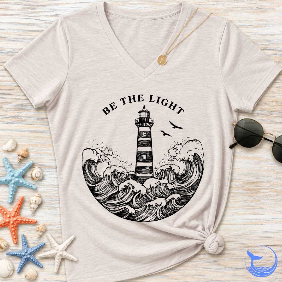 Be The Light Women's V-Neck T-Shirt