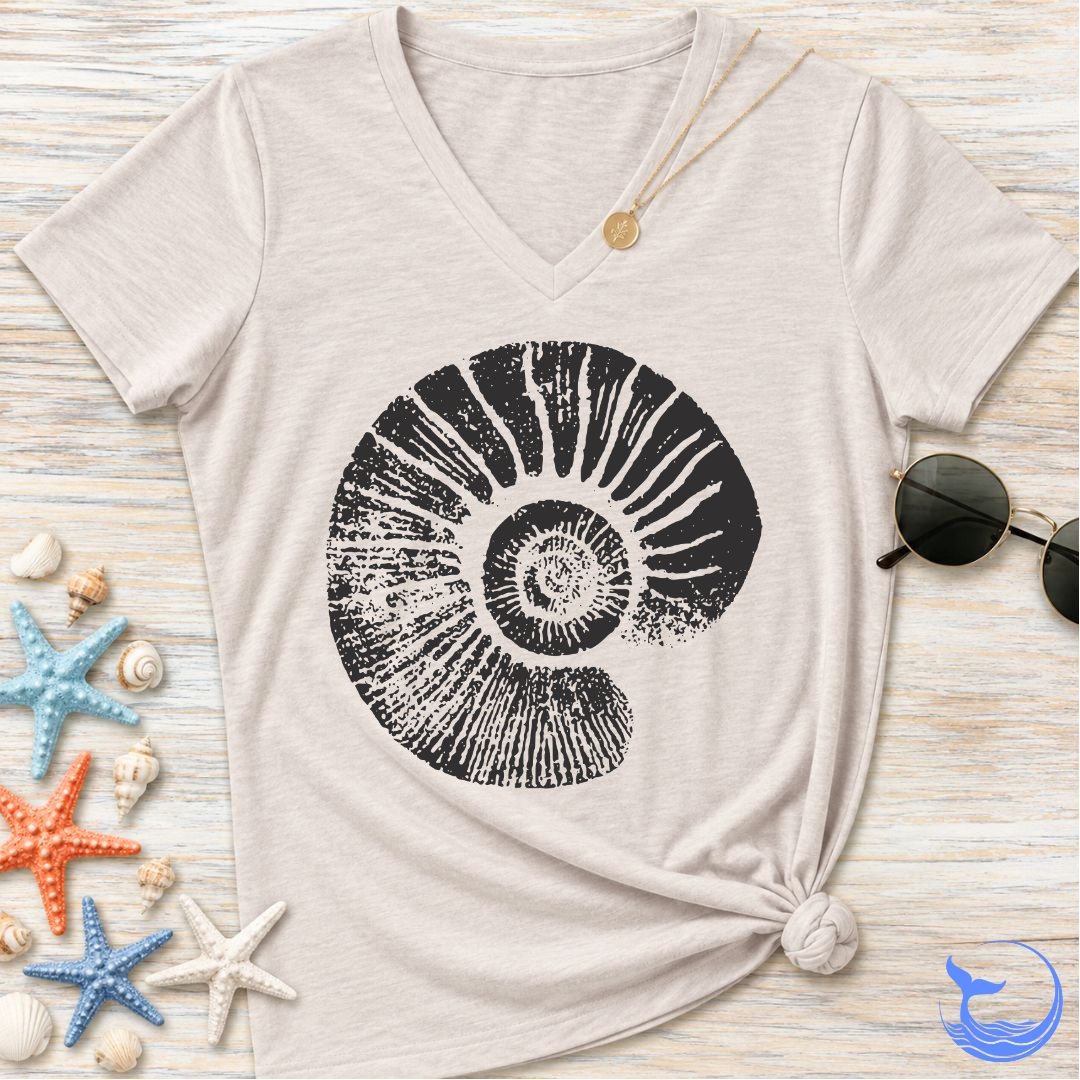 Ammonite Women's V-Neck T-Shirt