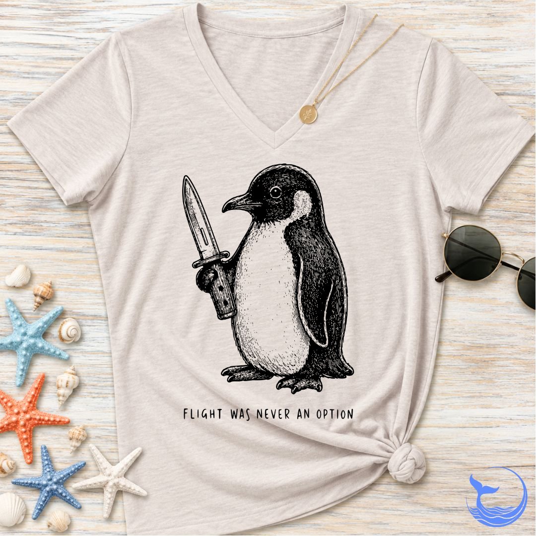 Flight Was Not An Option Women's V-Neck T-Shirt