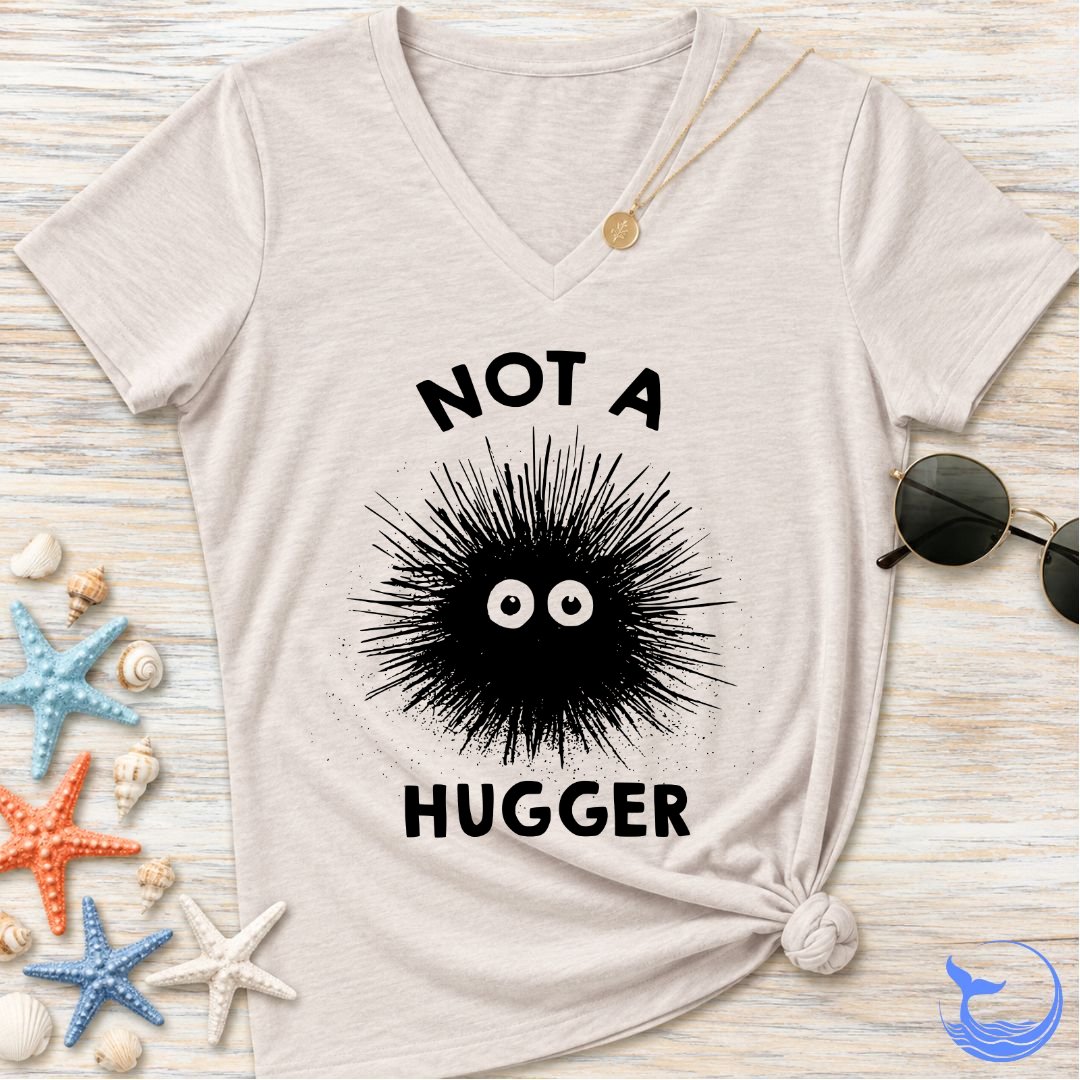 Not A Hugger Women's V-Neck T-Shirt