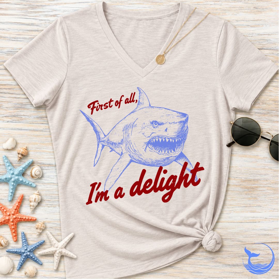 I'm a Delight Women's V-Neck T-Shirt