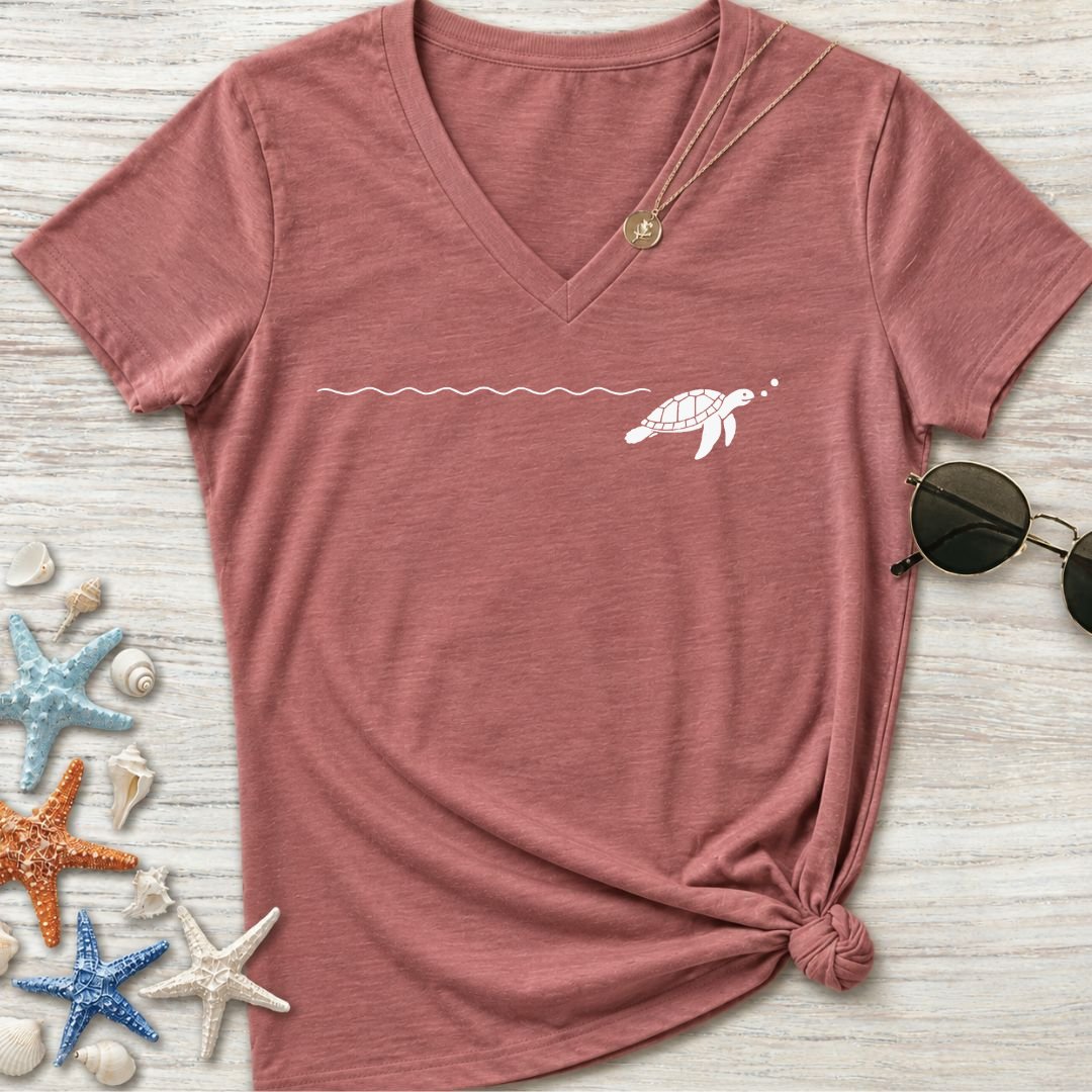 Turtle Trail Women's V-Neck T-Shirt