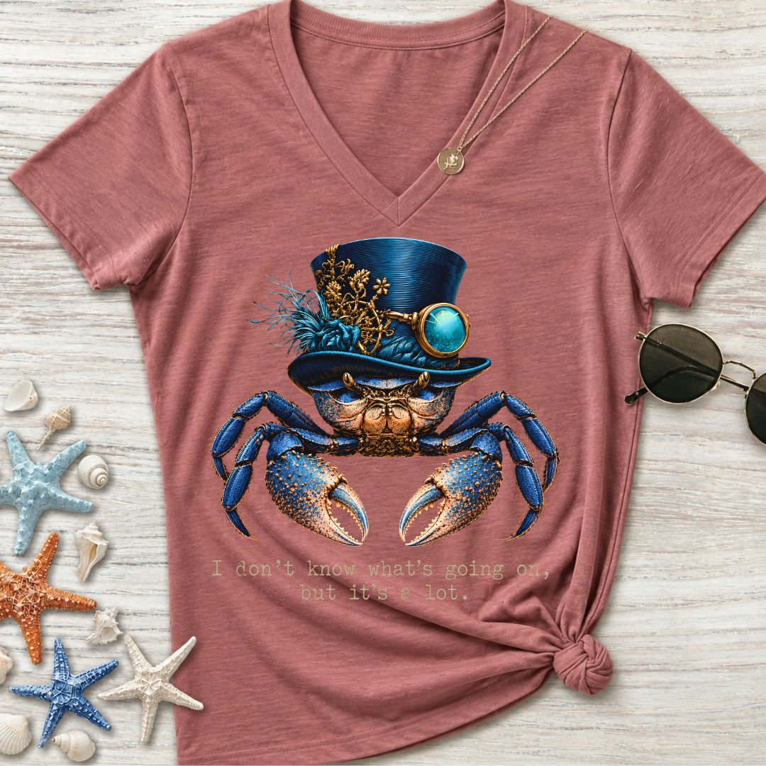 It's A Lot, Crab Women's V-Neck T-Shirt