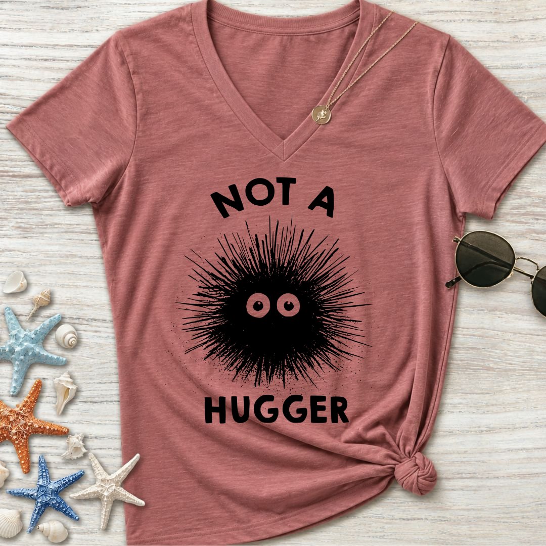 Not A Hugger Women's V-Neck T-Shirt