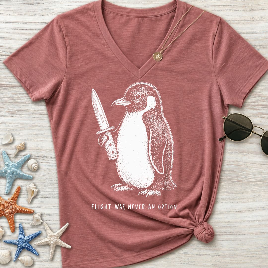 Flight Was Not An Option Women's V-Neck T-Shirt