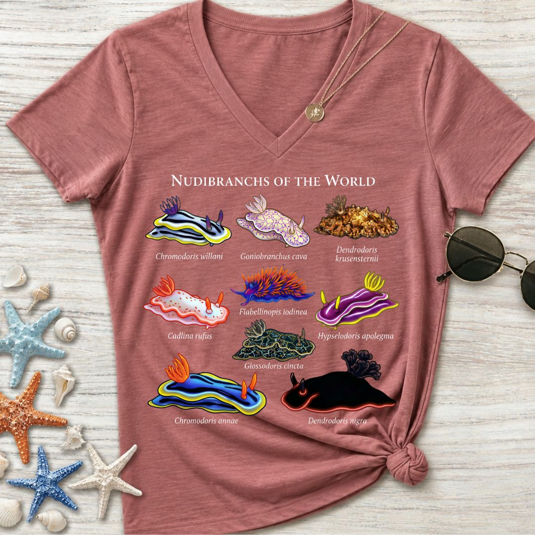 Nudibranchs Of The World Women's V-Neck T-Shirt