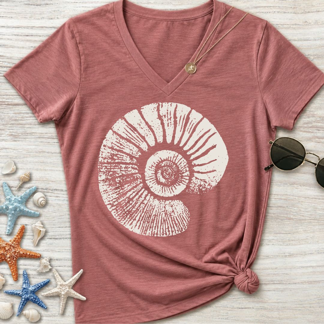 Ammonite Women's V-Neck T-Shirt