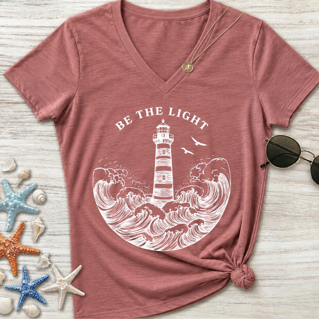 Be The Light Women's V-Neck T-Shirt