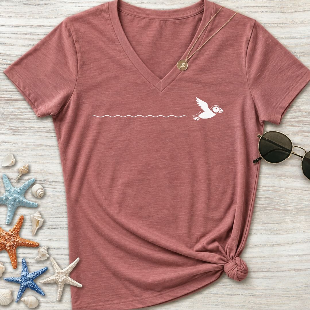 Puffin Trail Women's V-Neck T-Shirt