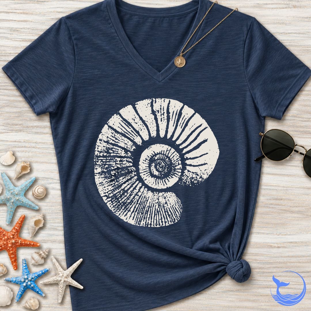 Ammonite Women's V-Neck T-Shirt