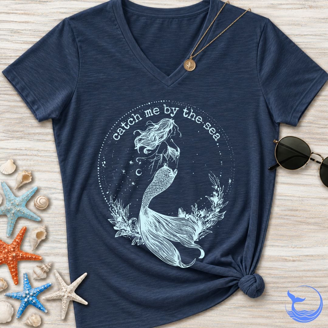 Catch Me By The Sea Women's V-Neck T-Shirt