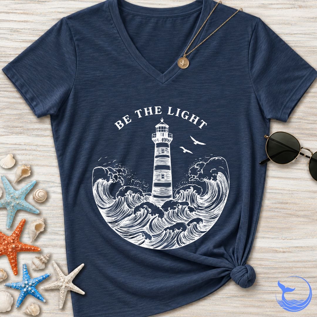 Be The Light Women's V-Neck T-Shirt